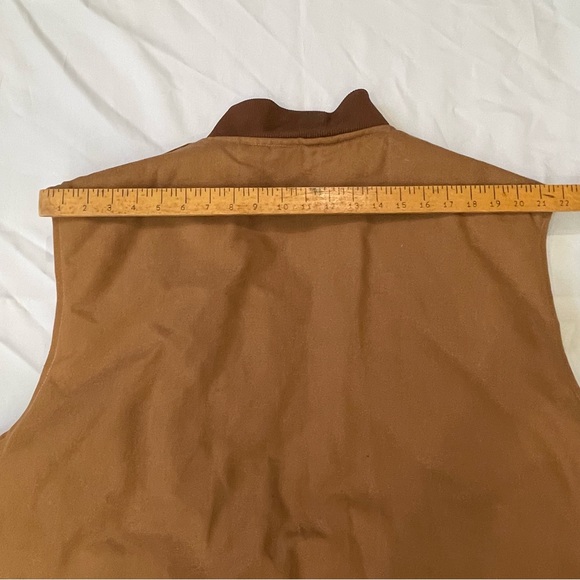 Carhartt Brown Duck Canvas Quilted Vest VO1-BRN Arctic Lined Workwear Size 5XL - Picture 9 of 15